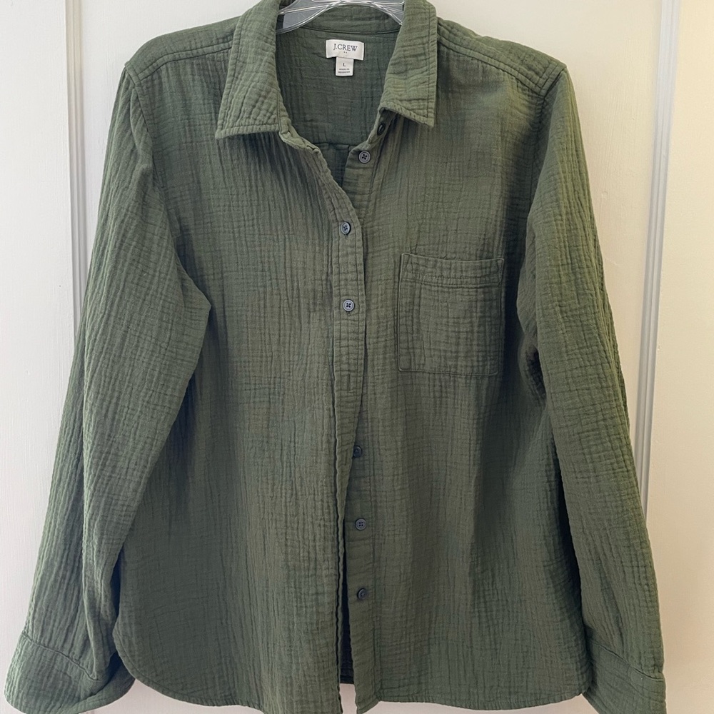 J. Crew Outlet Gauze button up shirt